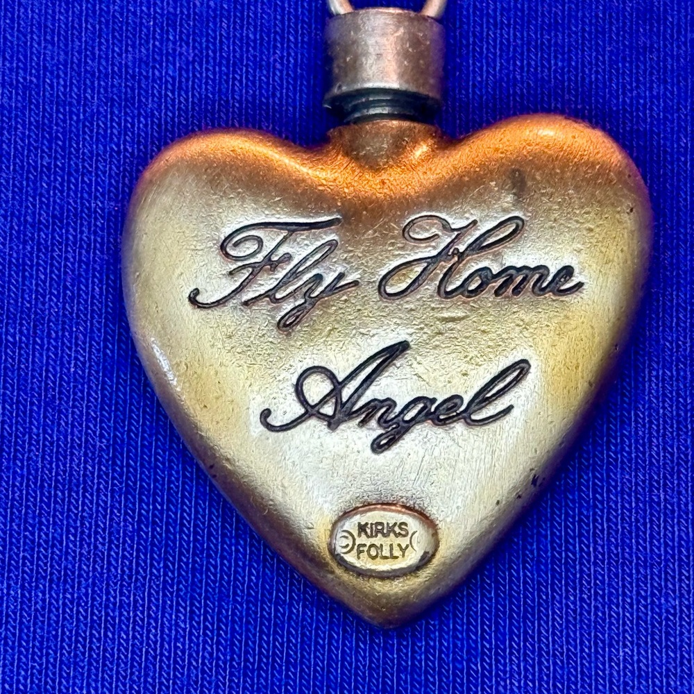 Kirks Folly ~ Angel Cherub Urn Necklace 34” Fairy Dust. - Picture 11 of 14